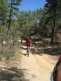 Daver and April on bike course