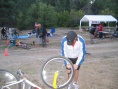 Daver getting bike ready for race
