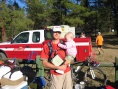 Dad and Abby at Gilmore race