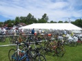 Staging of bikes for IM