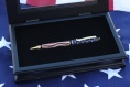 Stars and Strip Wood Enlay Cigar Pen /w Case