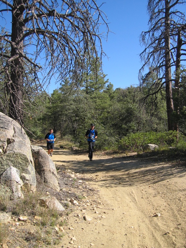 Mark and Craig running from T5 - TA