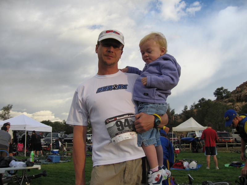 Abby and Dad right before start