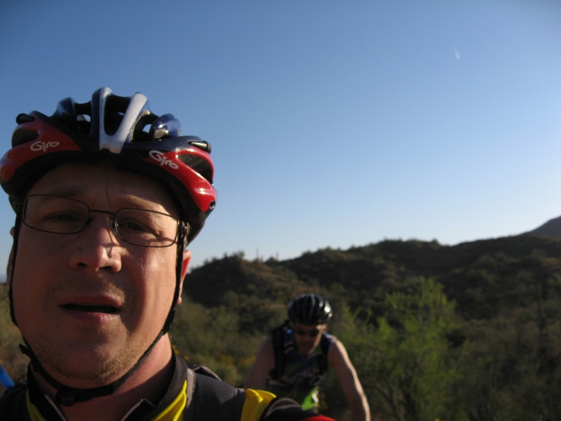 Richard and John riding