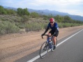 Michellle riding 9 Mile climb