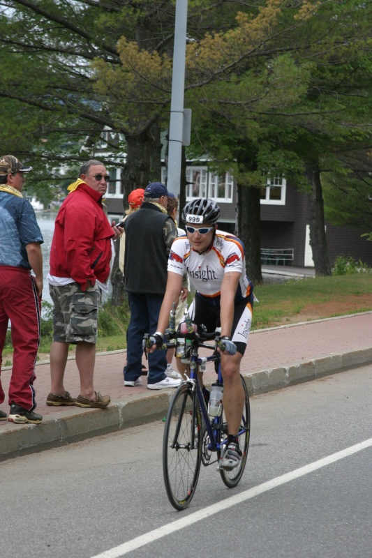 Richard on bike course