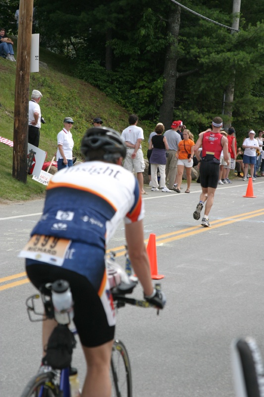Richard on bike course