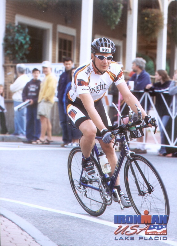 Richard on bike course