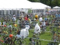 Staging of bikes for IM
