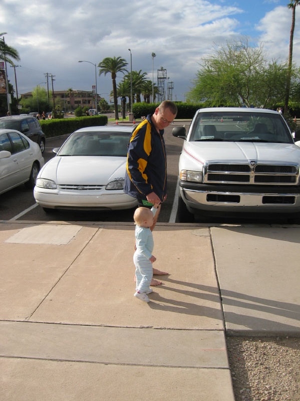 Abby and Dad hanging out