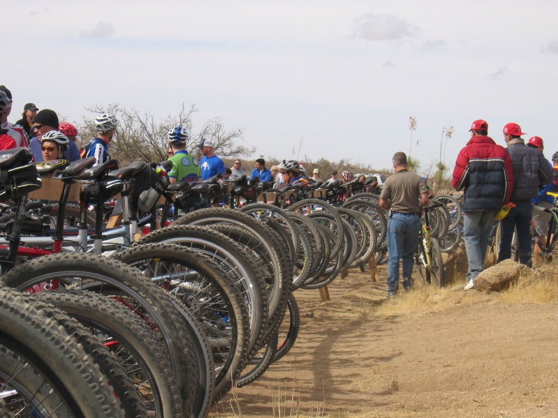 People getting ready for start of race