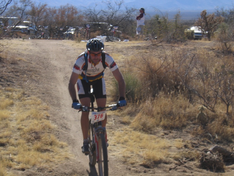 John heading out for his final lap
