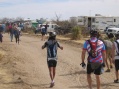 People getting ready for start of race