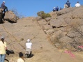 Rock face at 24 Hours in the Old Pueblo