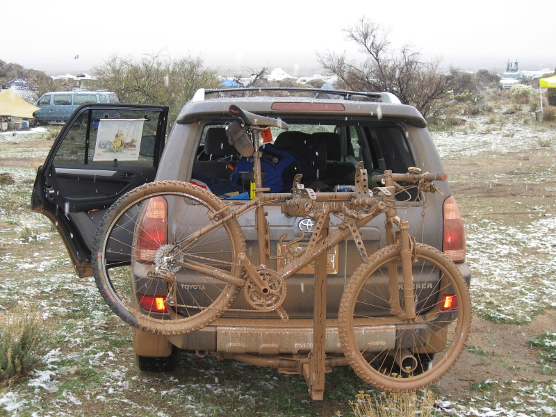 Mud from the drive into campsite