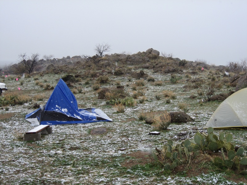 Looking north from campsite