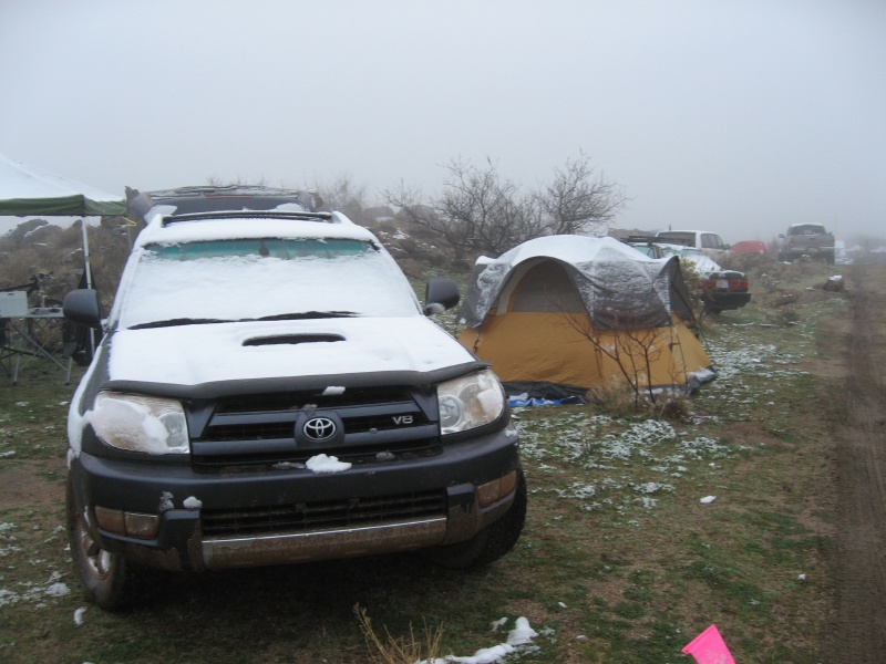 Race morning Saddle Love's campsite
