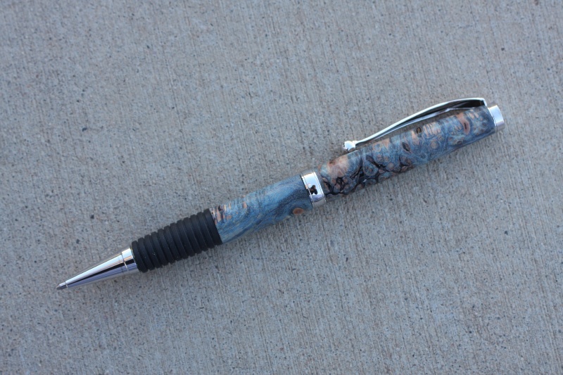Blue Maple Burl Comfort Syle Pen