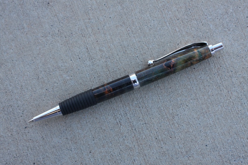 Blue Maple Burl Comfort Syle Pencil Gloss Finish